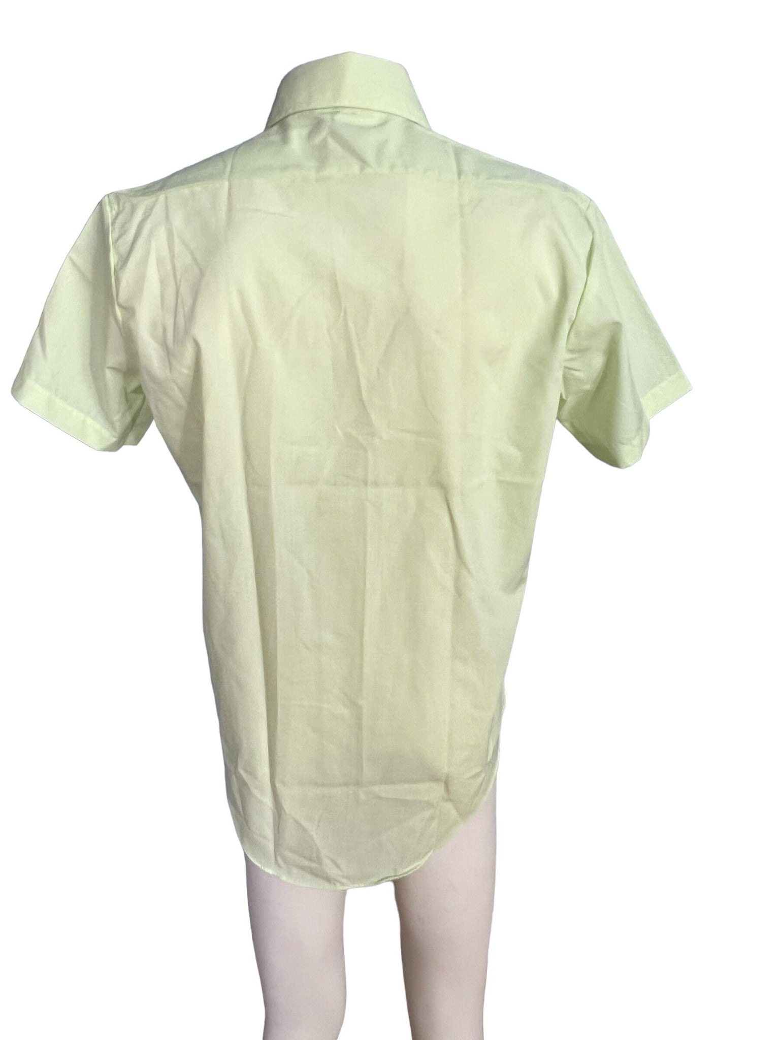 Vintage green 70's John Blair dress shirt 16