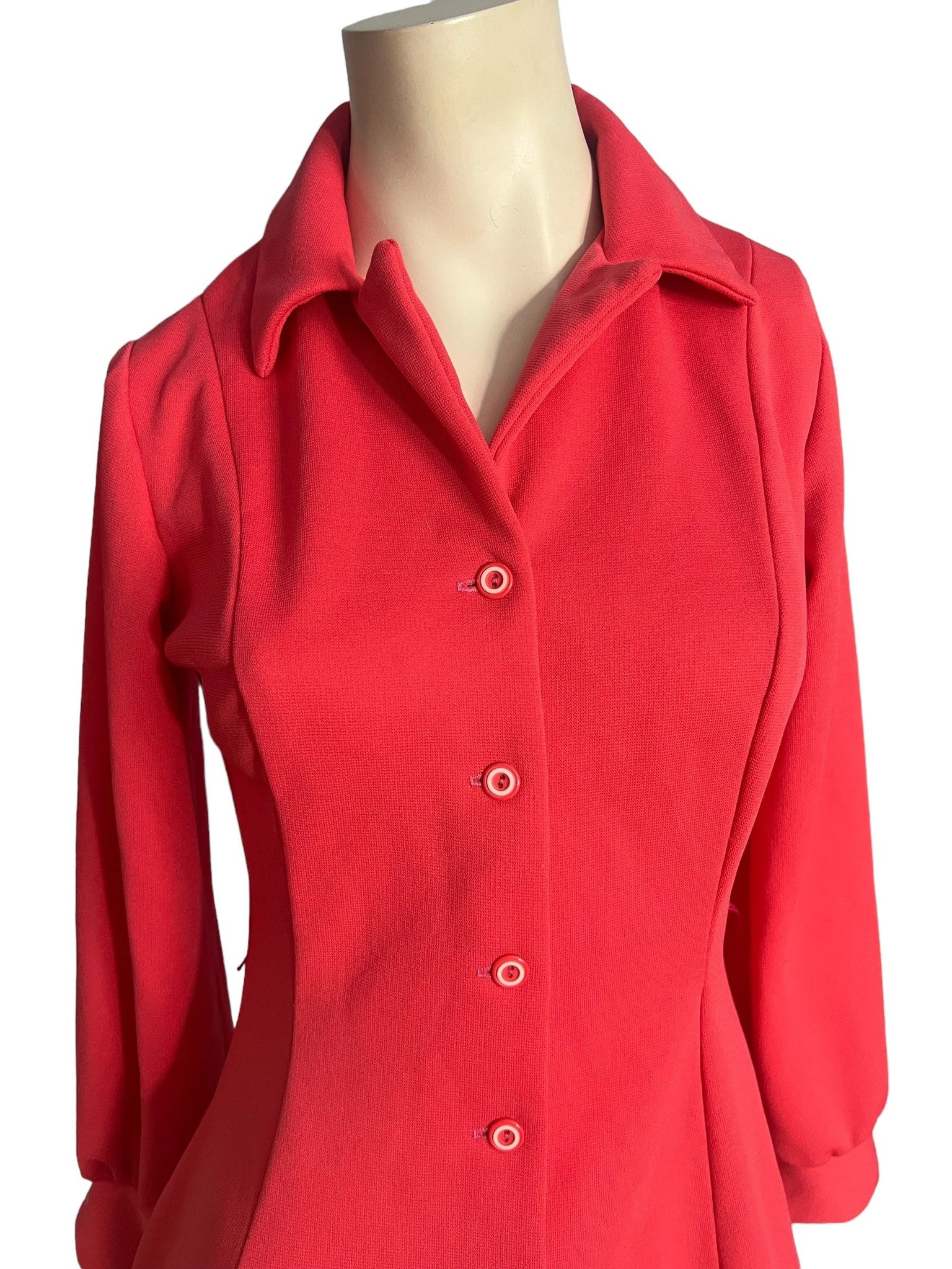 Vintage 70's coral dress Walden Classics M