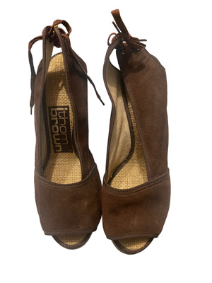 Vintage brown thom brown platform shoes 6
