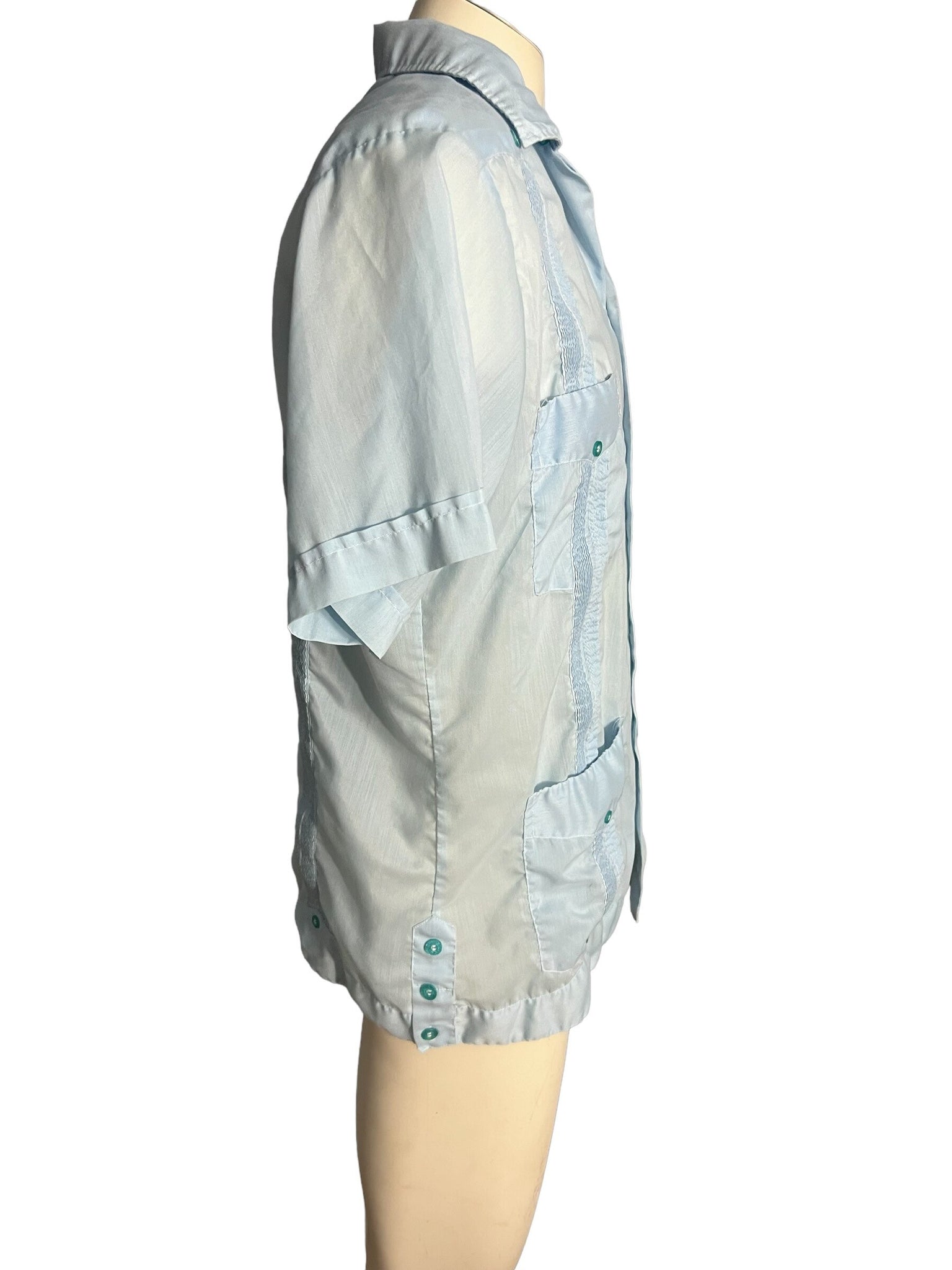Vintage men's old man embroidery shirt Tony L