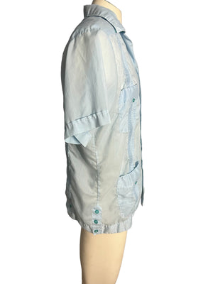 Vintage men's old man embroidery shirt Tony L