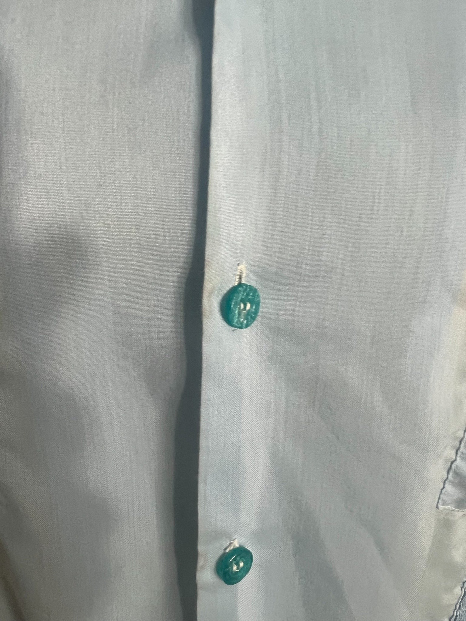 Vintage men's old man embroidery shirt Tony L