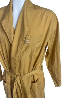 Vintage yellow B.V.O. men's robe mustard yellow L