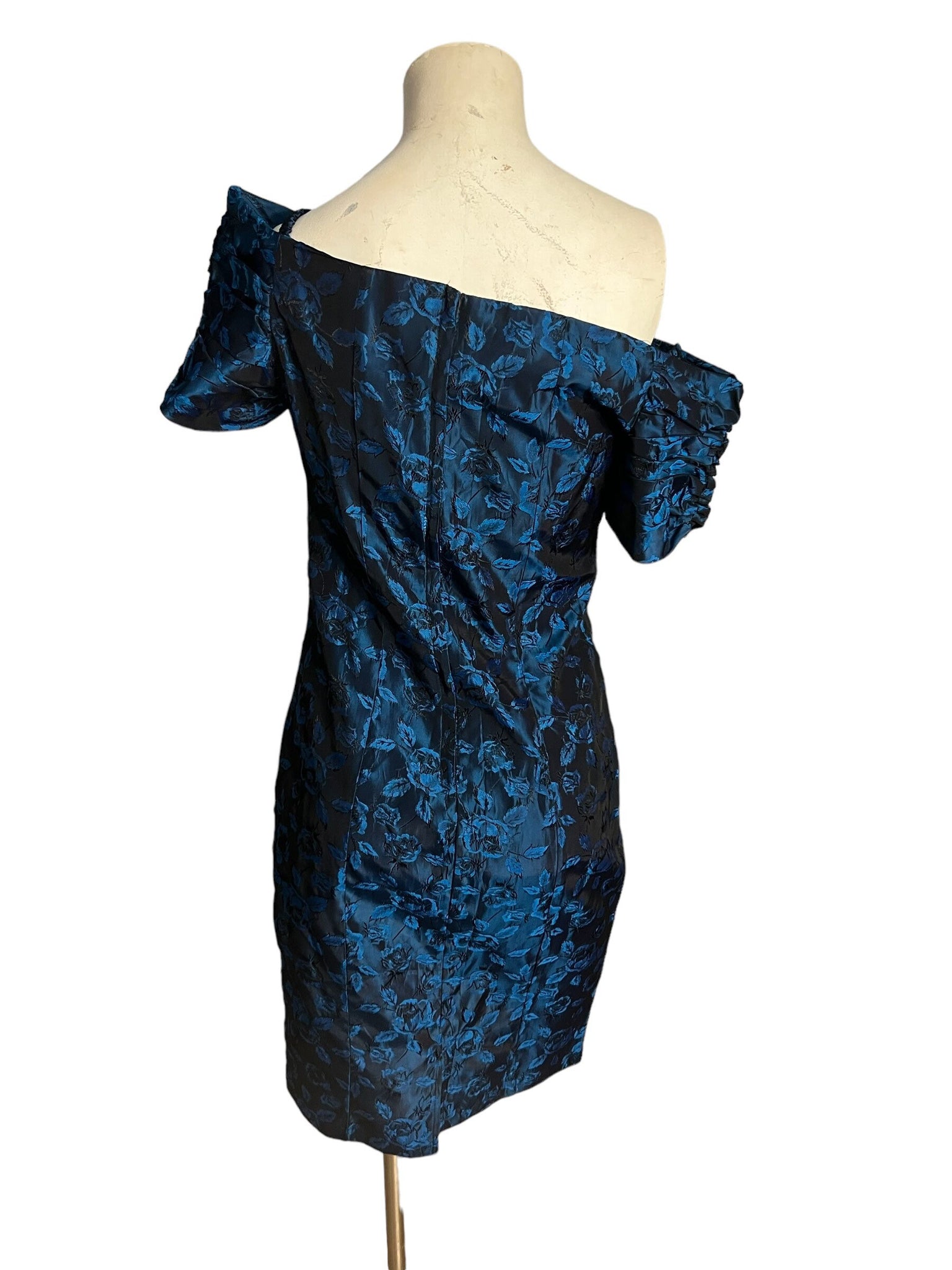 Vintage 80's blue party dress M By Choice
