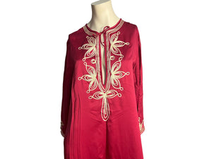 Vintage 1970's Bert Yelin for Iris hippie nightgown caftan L