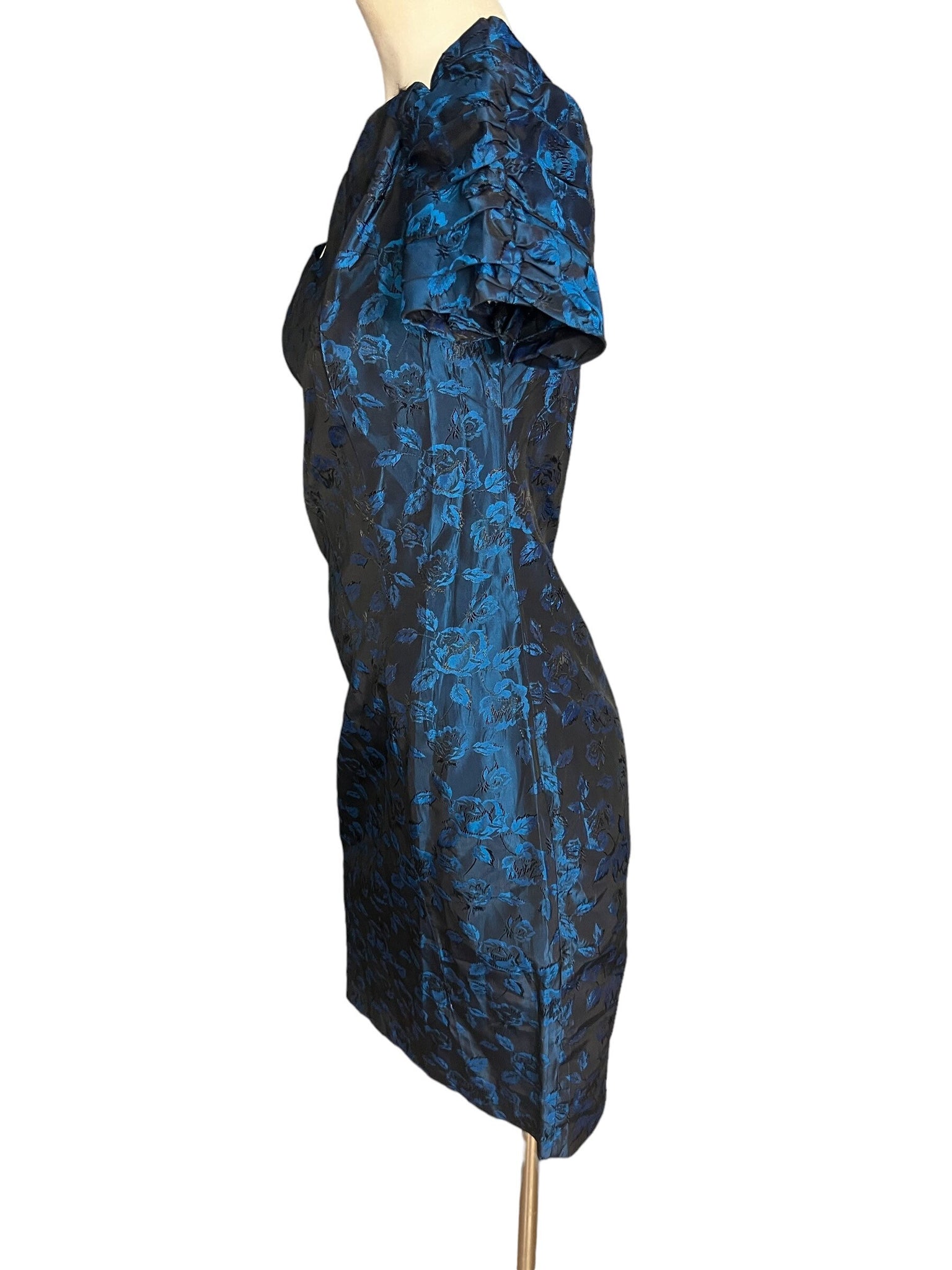 Vintage 80's blue party dress M By Choice