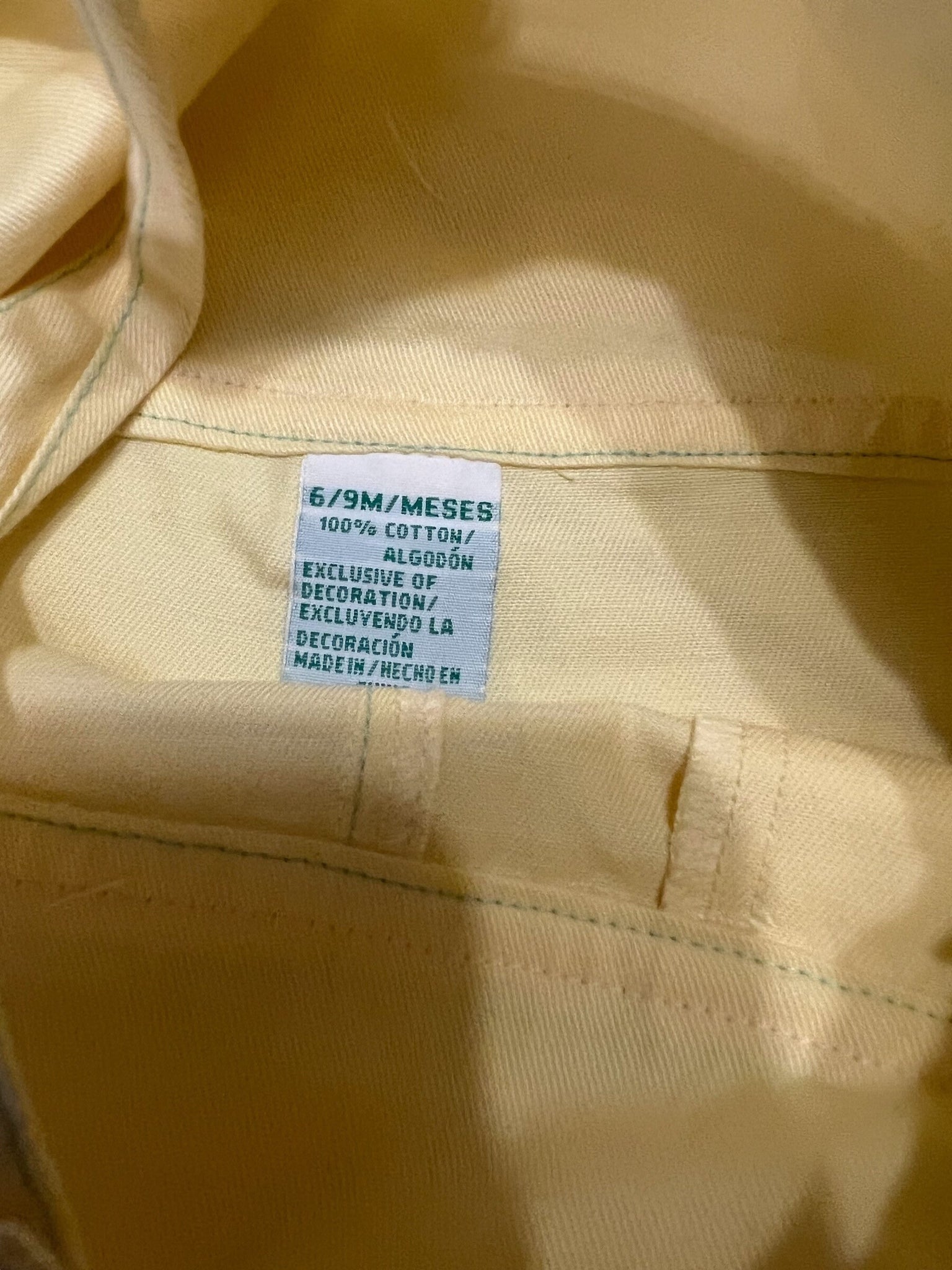 Vintage yellow overalls 6-9 month