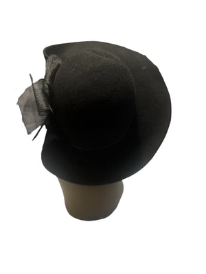 Vintage 80’s black wool hat