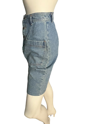 Vintage 80's high waist jean skirt 7/8 Starwear Jeanswear