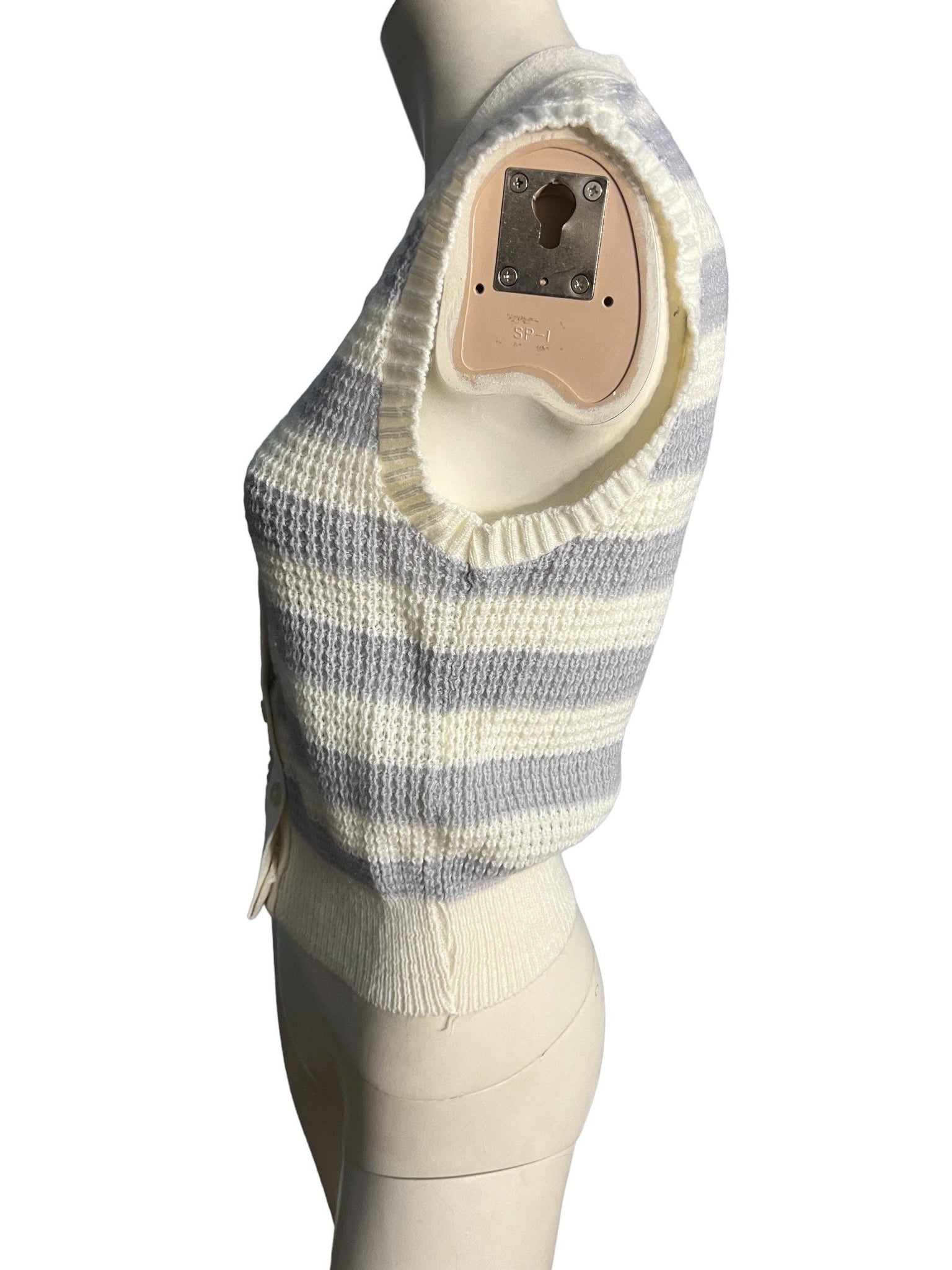 Vintage 70's Fortune Knits stripe sweater vest M