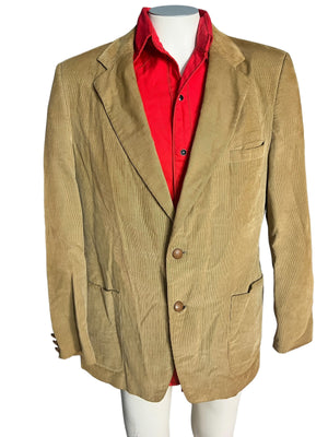Vintage brown corduroy suit jacket 44 Mark Hall