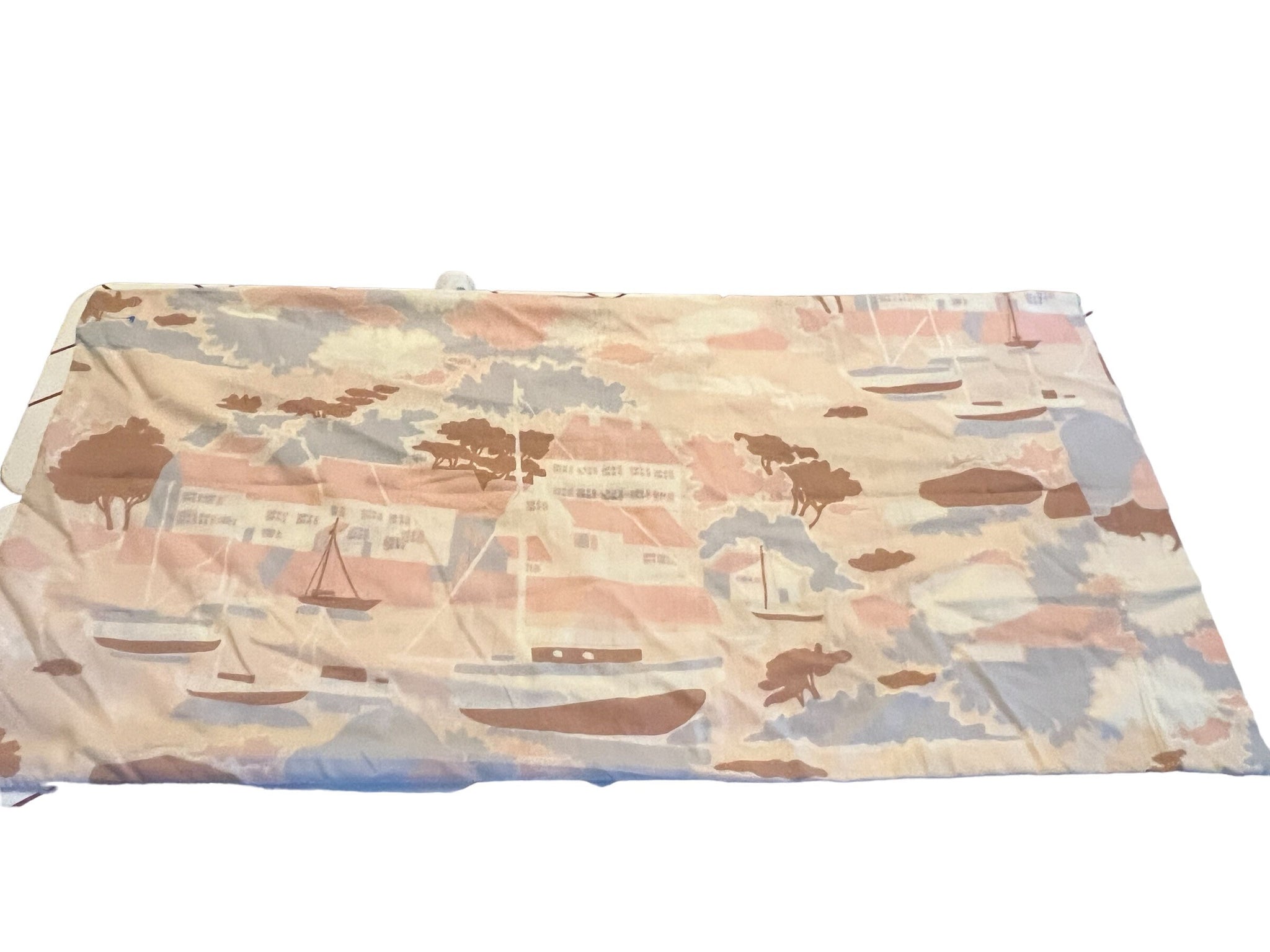 Vintage 70's sailboat pillowcase XL