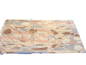 Vintage 70's sailboat pillowcase XL