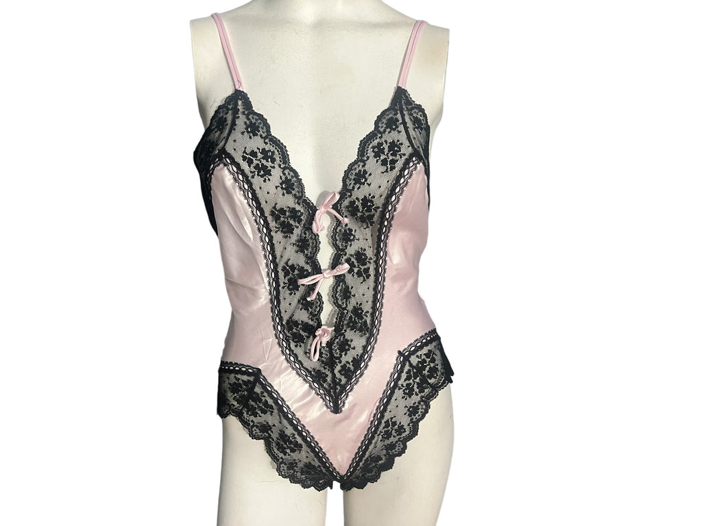 Vintage Victoria's Secret teddy lingerie S gold label