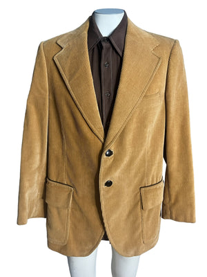 Vintage 70's corduroy suit jacket 46 Esperanto