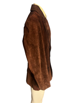 Vintage brown suede 70's jacket 42 McGregor