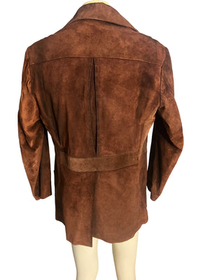 Vintage brown suede 70's jacket 42 McGregor
