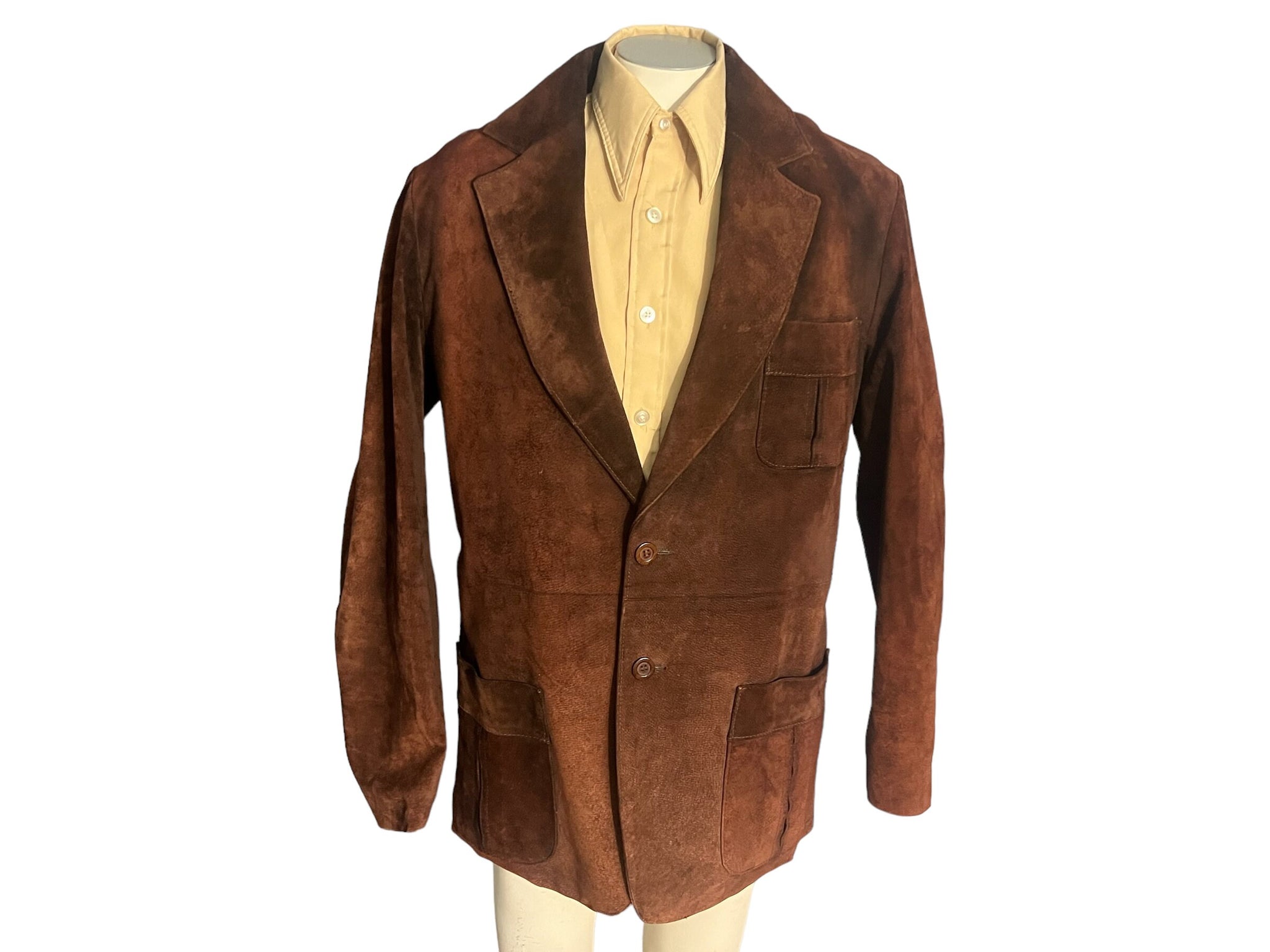 Vintage brown suede 70's jacket 42 McGregor
