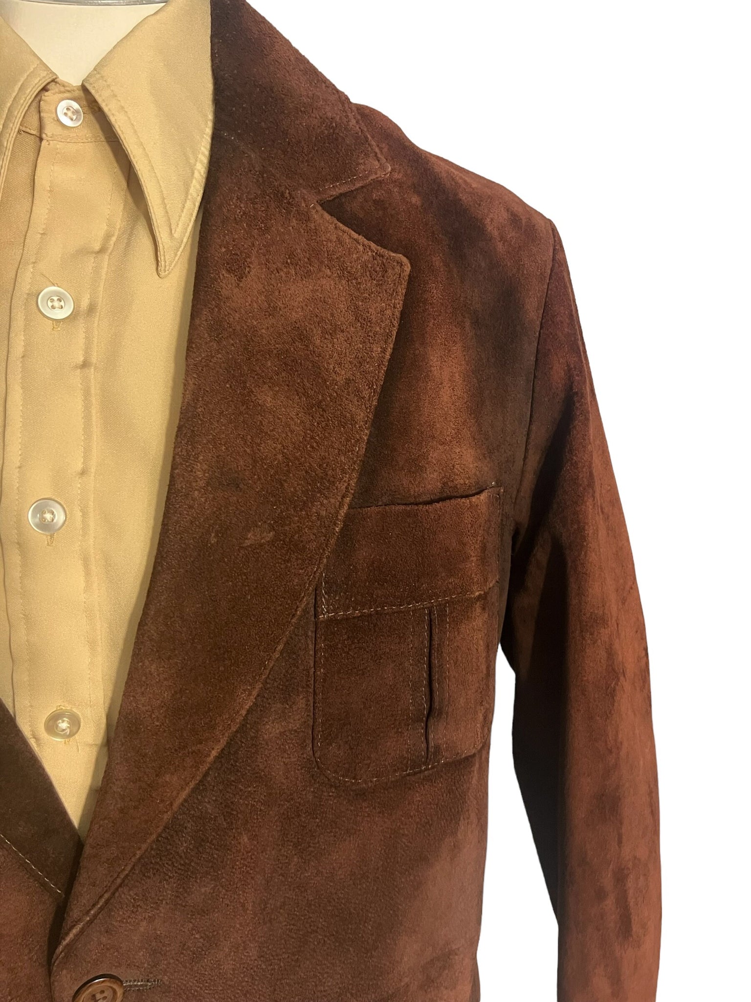 Vintage brown suede 70's jacket 42 McGregor