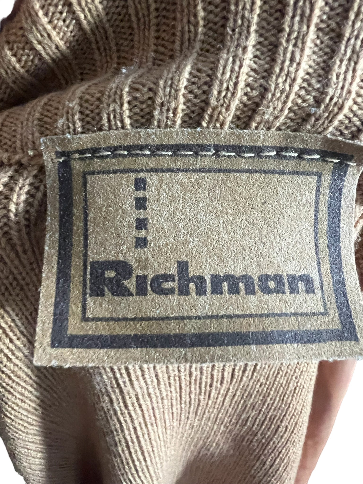 Vintage Richman suede & sweater jacket L