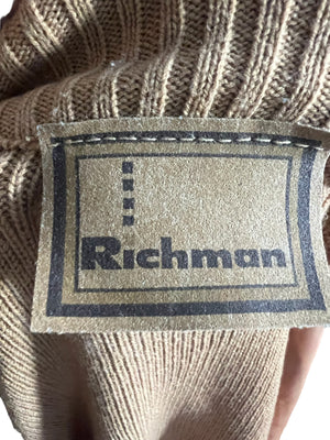 Vintage Richman suede & sweater jacket L