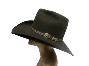 Vintage feather cowboy hat Trail Ridge 7 1/4
