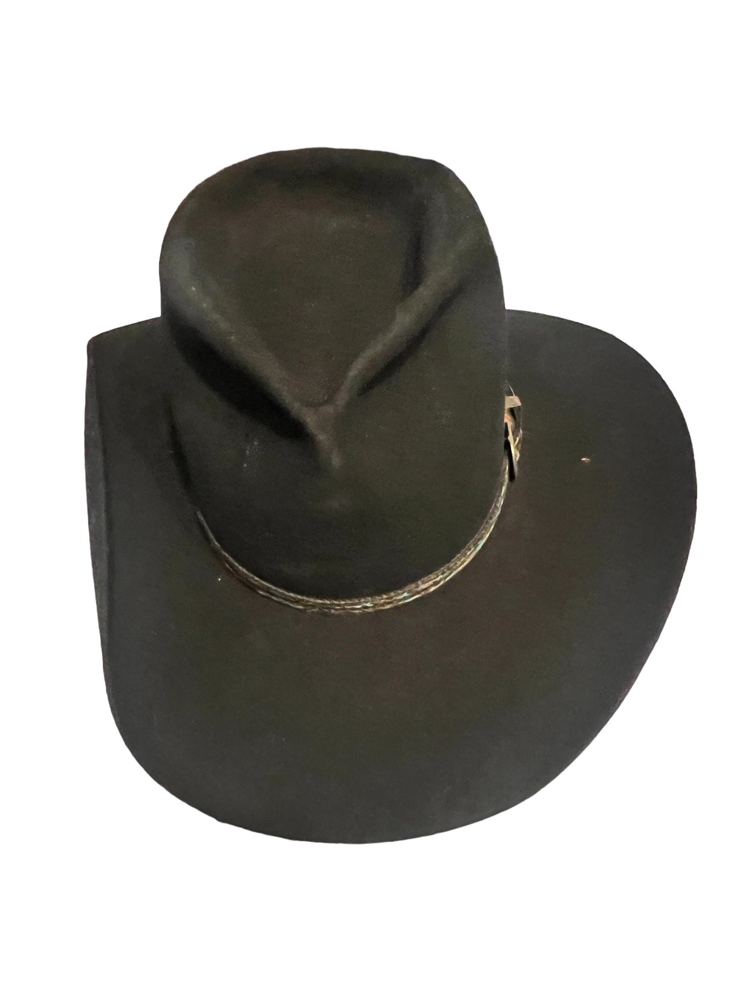 Vintage feather cowboy hat Trail Ridge 7 1/4