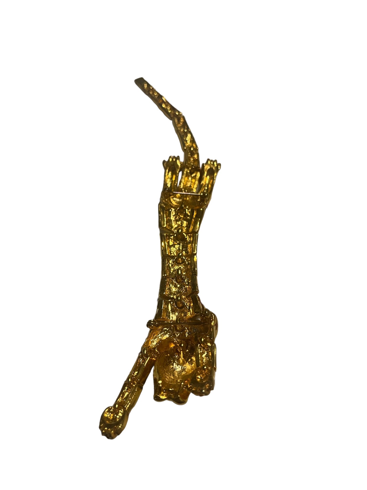 Vintage gold leopard pin