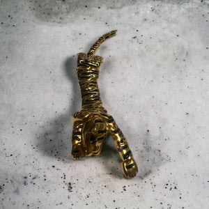 Vintage gold leopard pin