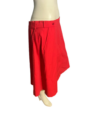 Vintage 80's red wrap skirt L Frayne