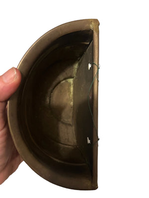 Vintage brass wall pockets