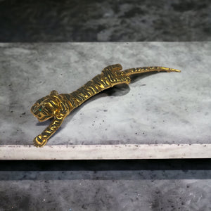 Vintage gold leopard pin