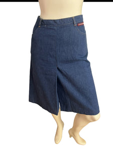Vintage 70's Stockton jean skirt S