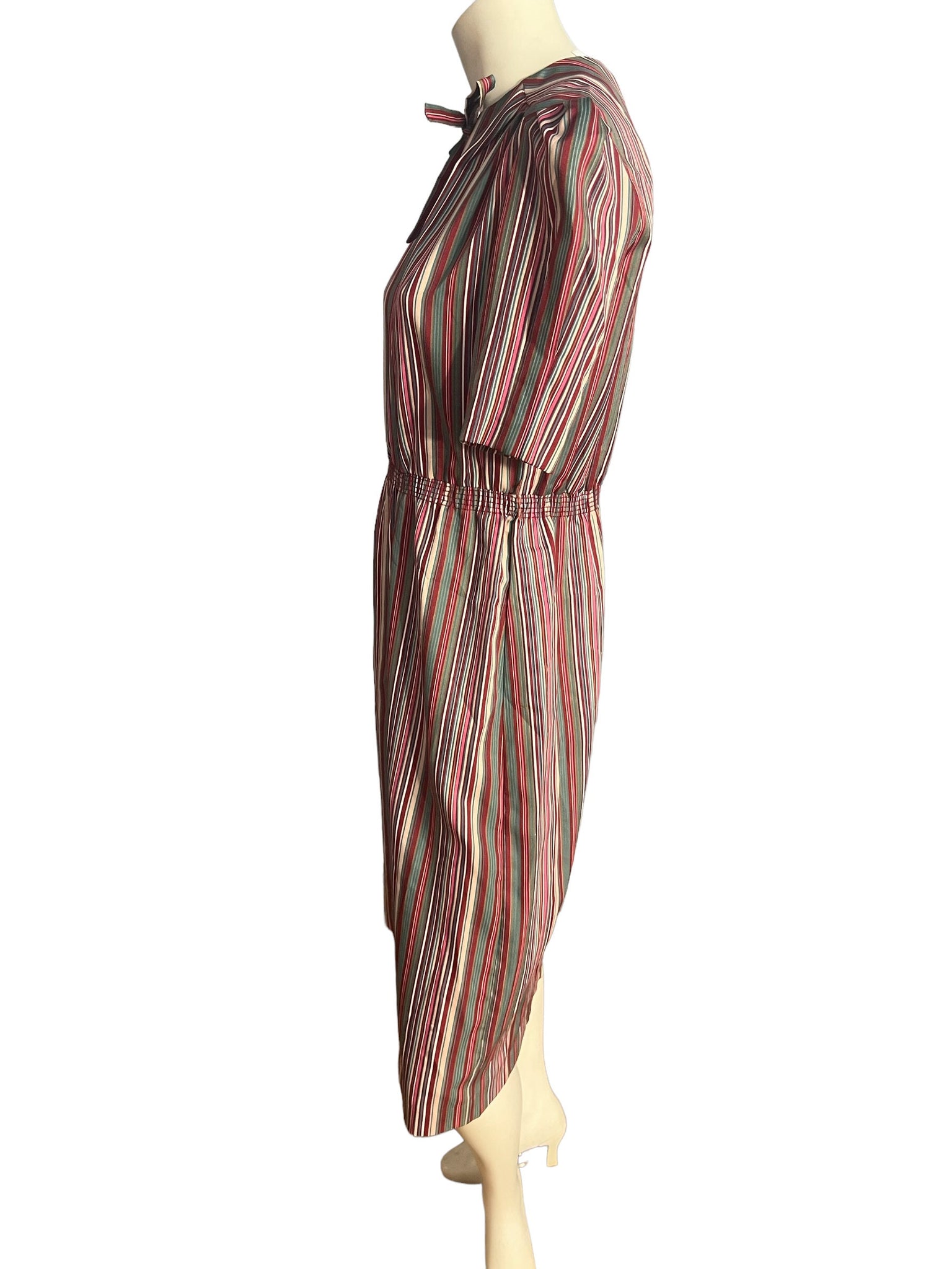 Vintage 80's striped dress pbj M