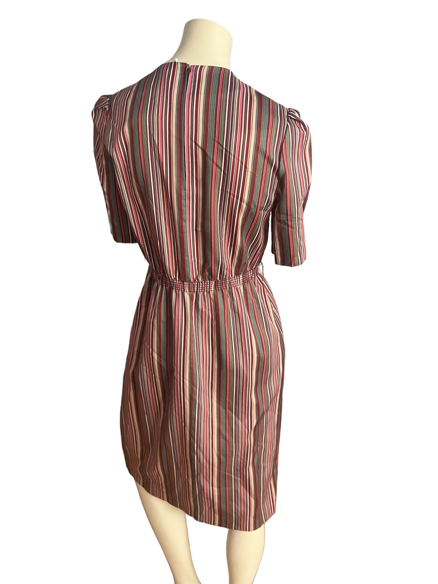 Vintage 80's striped dress pbj M