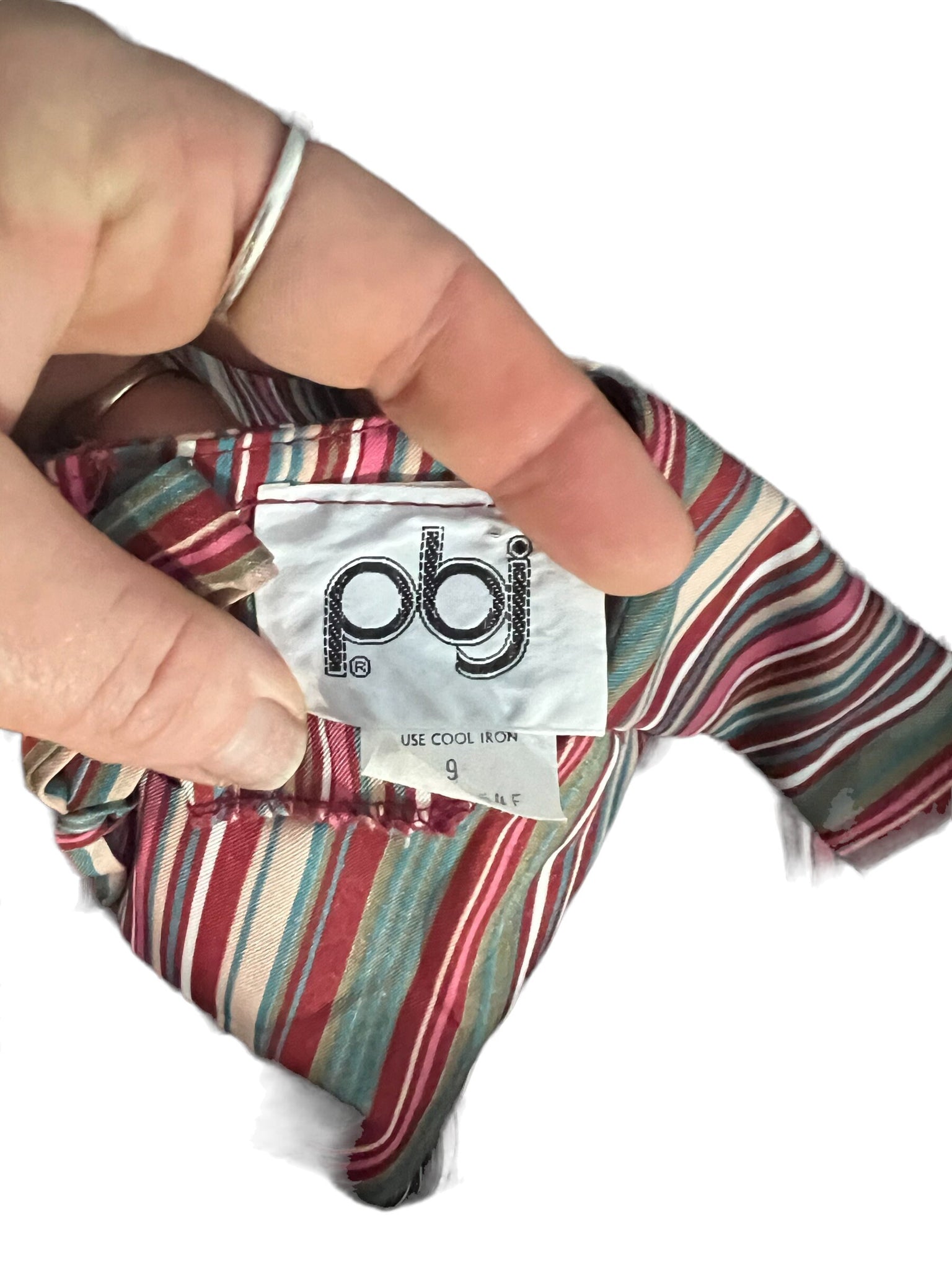 Vintage 80's striped dress pbj M