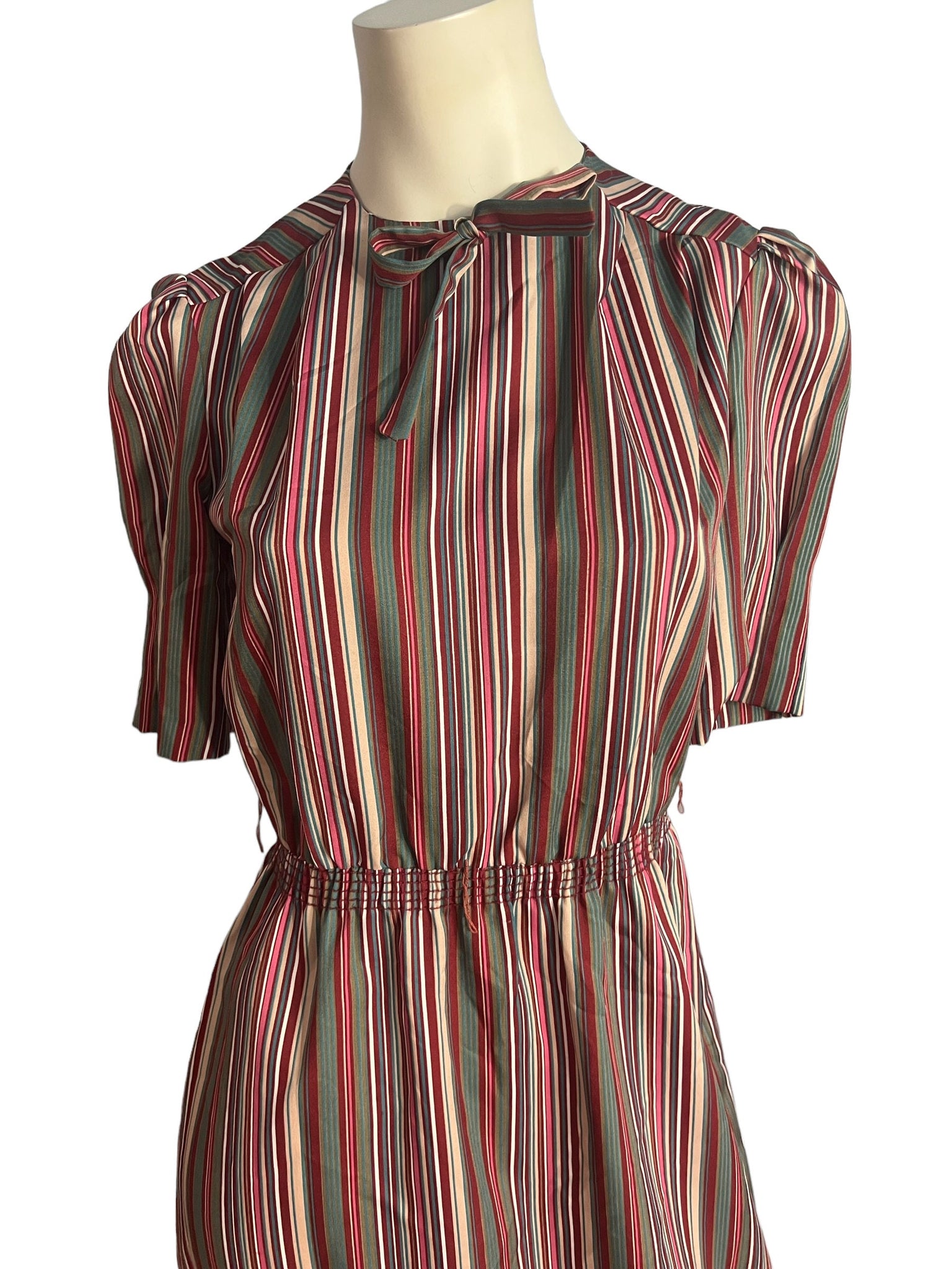 Vintage 80's striped dress pbj M