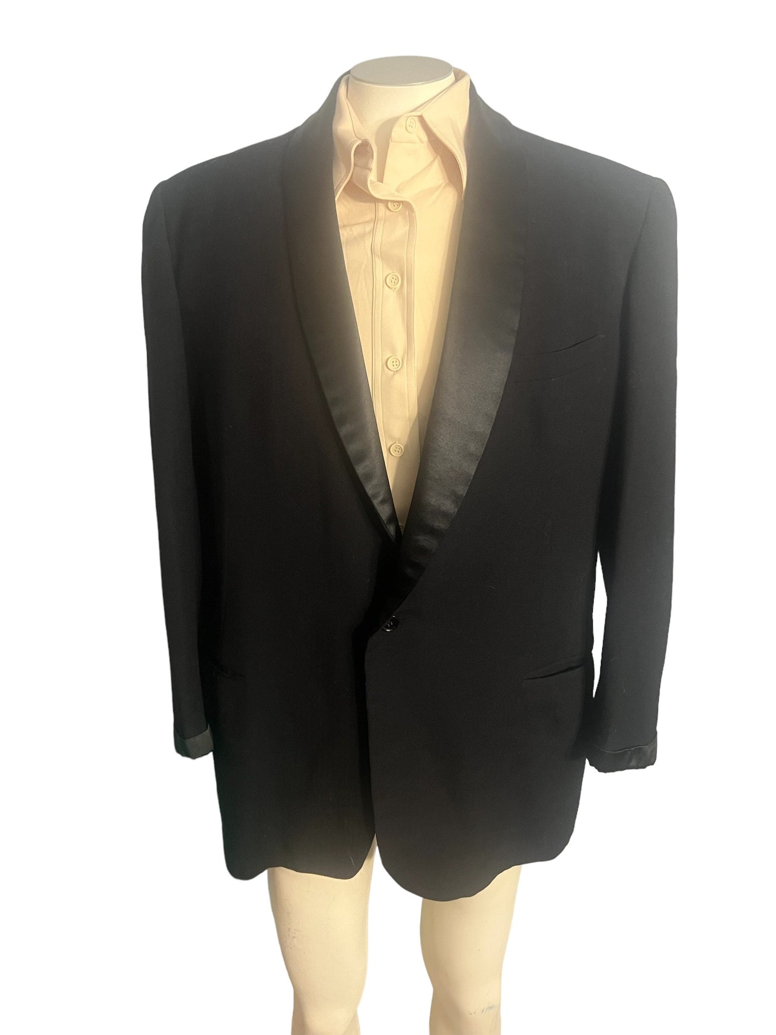 Vintage black tuxedo jacket 44 Ed White After Six