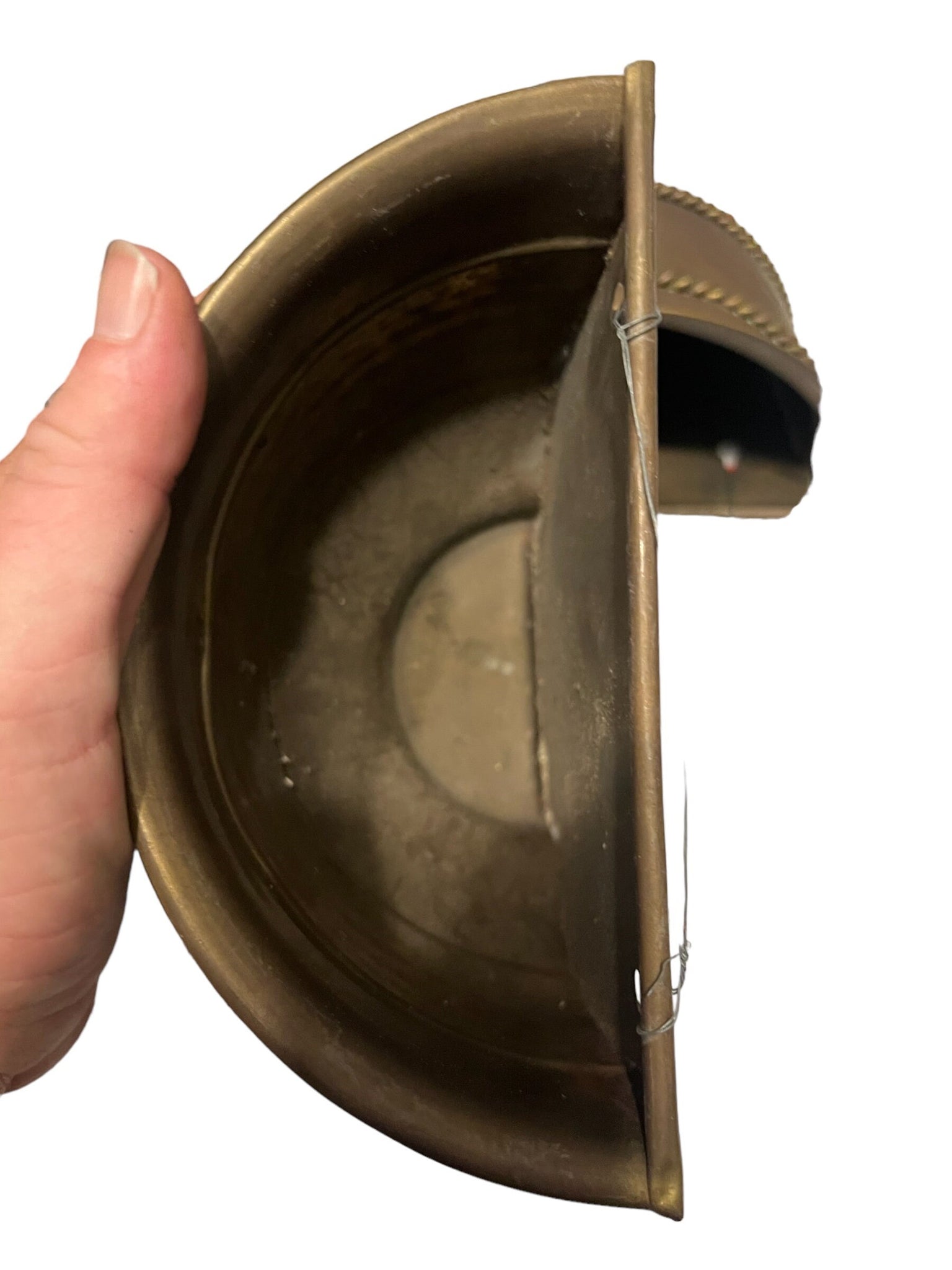 Vintage brass wall pockets