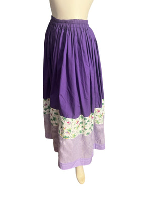 Vintage style patchwork skirt M