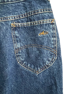 Vintage 80's high waist Chic jean skirt 20 XL