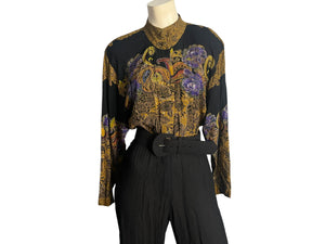 Vintage 80's rayon jumpsuit 6 Phoebe
