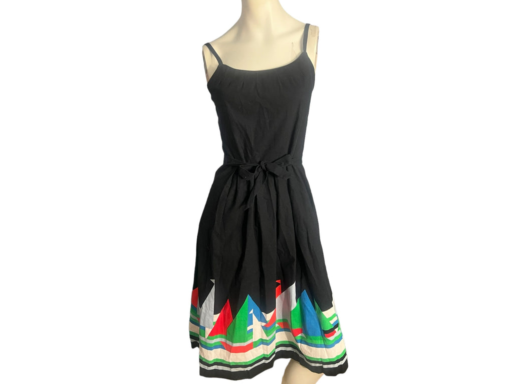 Vintage 60's Malia sailboat sun dress M L