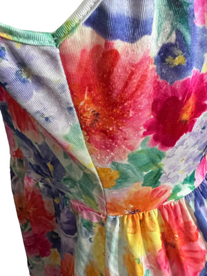 Vintage 80's floral nightgown L Adonna