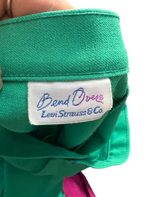 Vintage green 80's high waist Levis pants 12