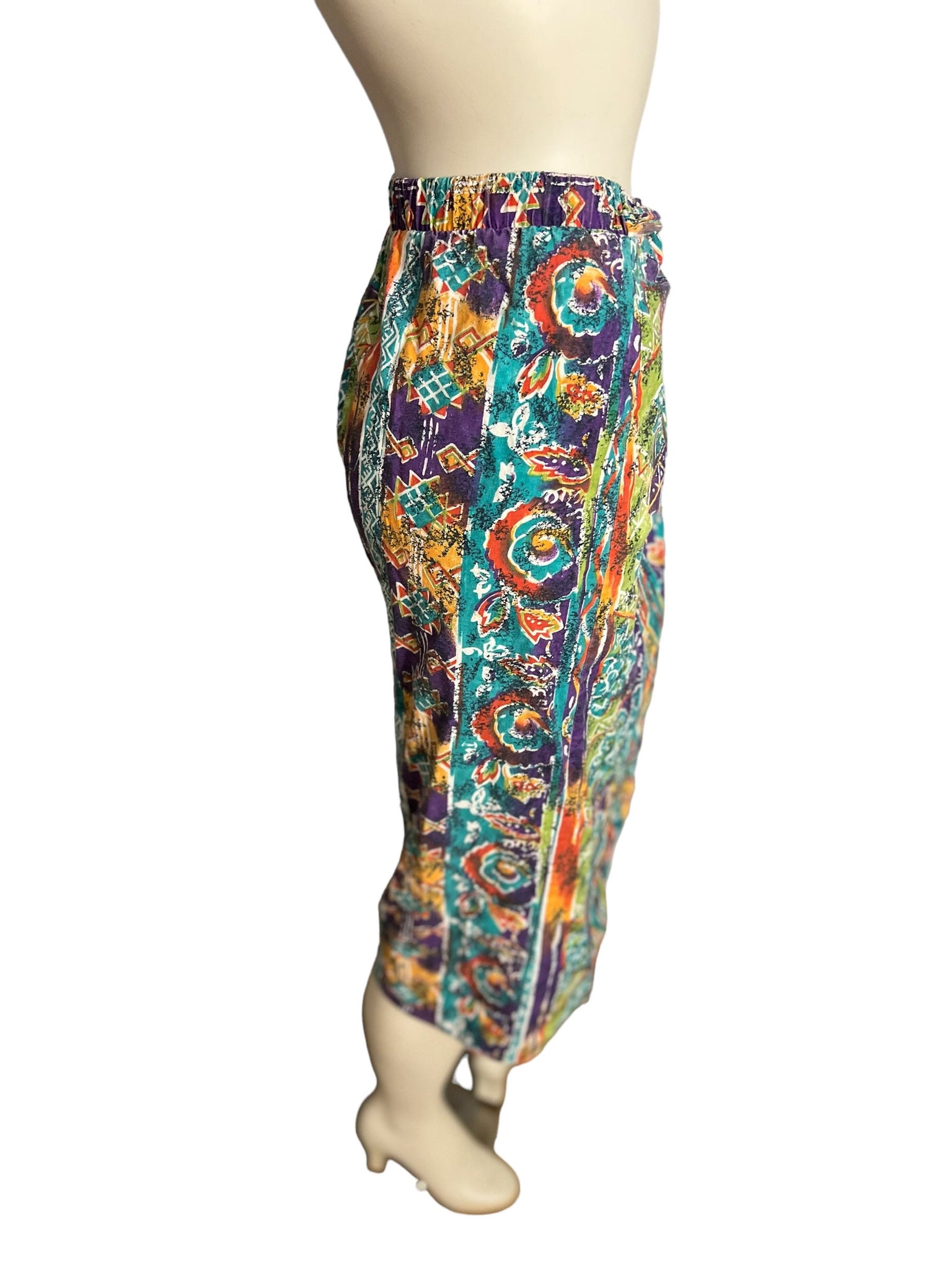 Vintage 80's sarong skirt M