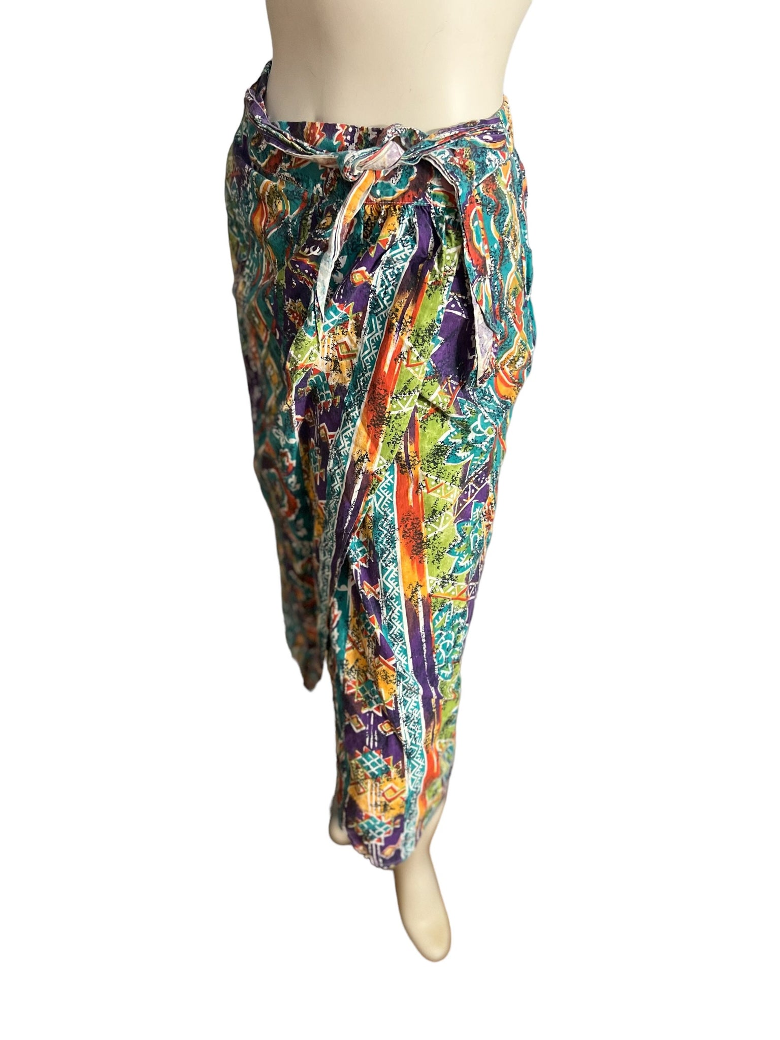 Vintage 80's sarong skirt M