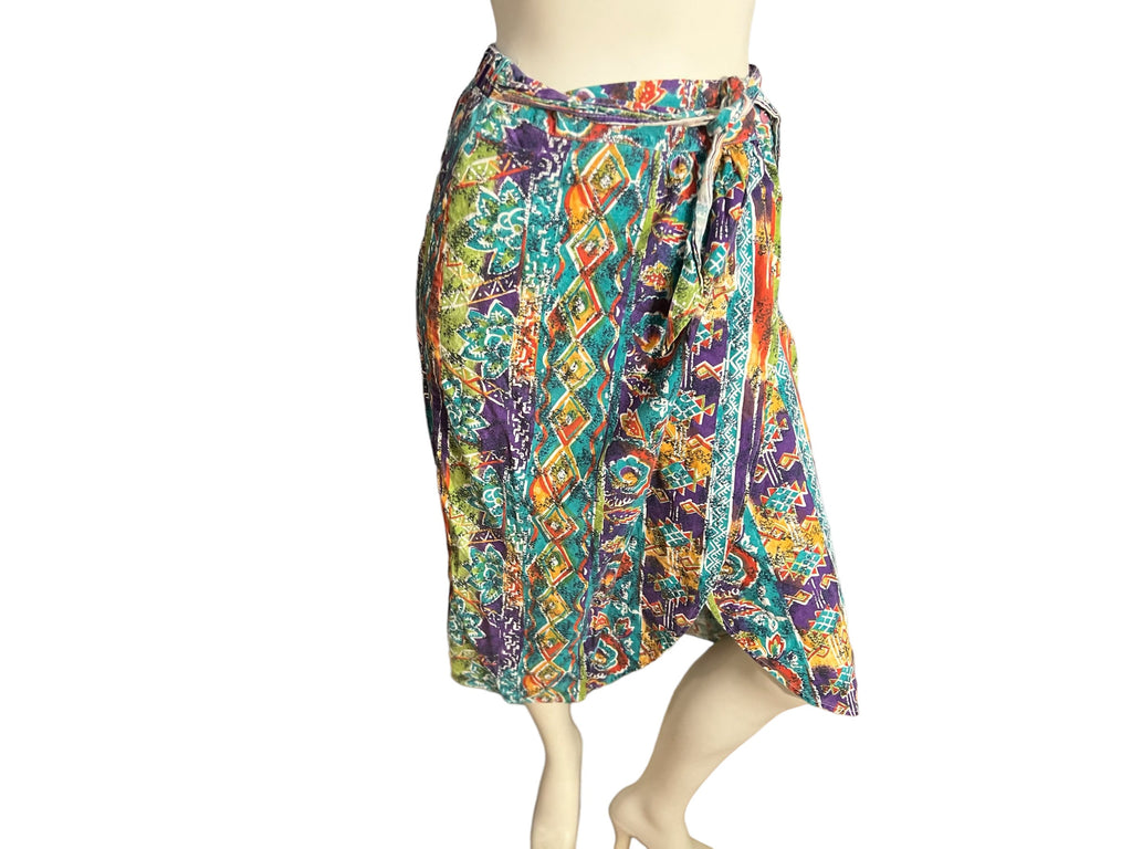 Vintage 80's sarong skirt M