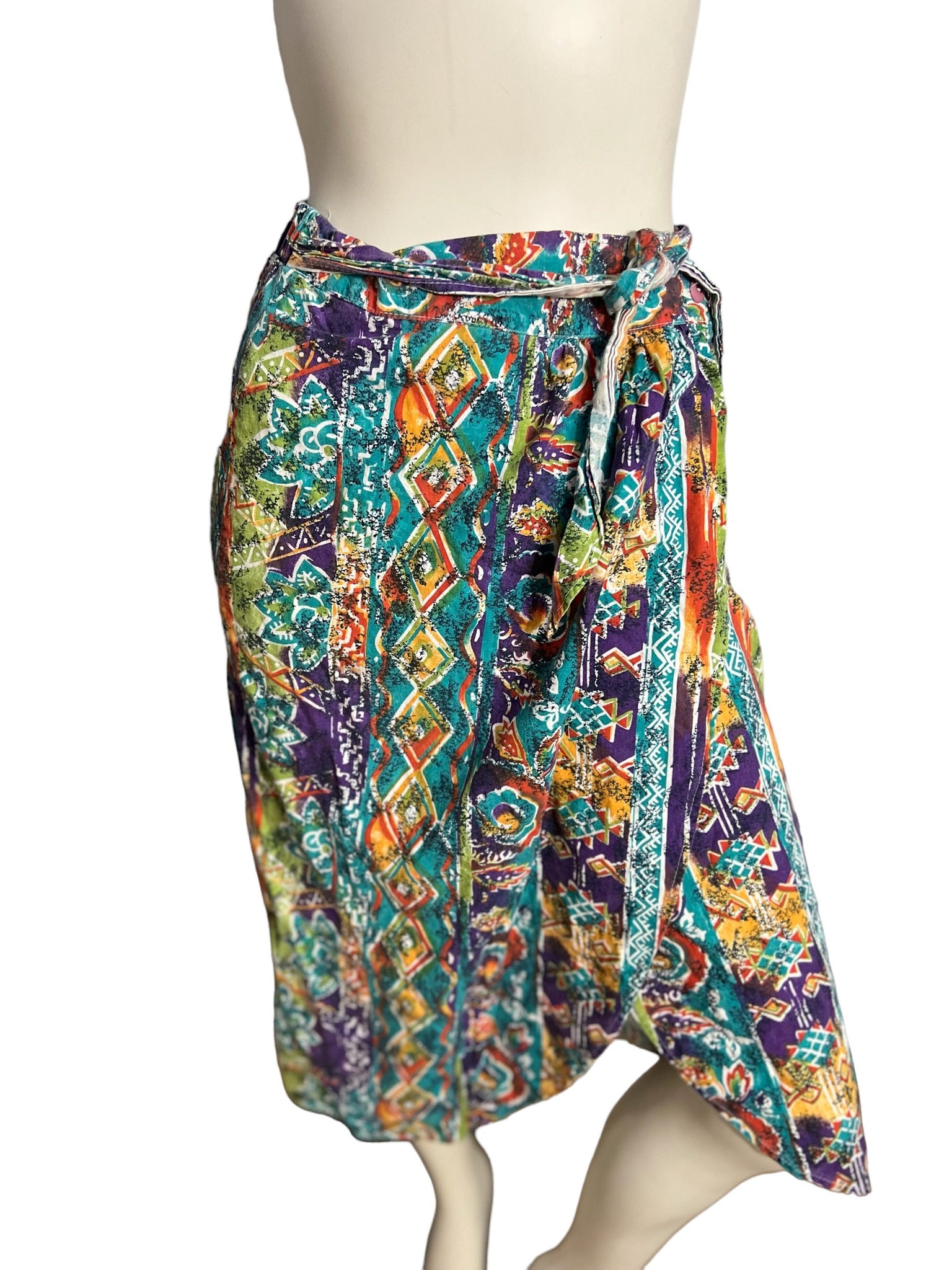 Vintage 80's sarong skirt M