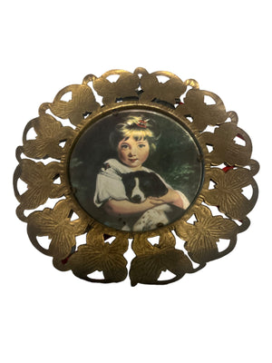 Vintage brass butterfly frames 4